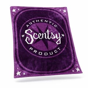 Scentsy Purple Throw Blanket 56x75 Plush Fleece Cozy Home Decor